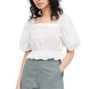 Uniqlo Blouse White Medium